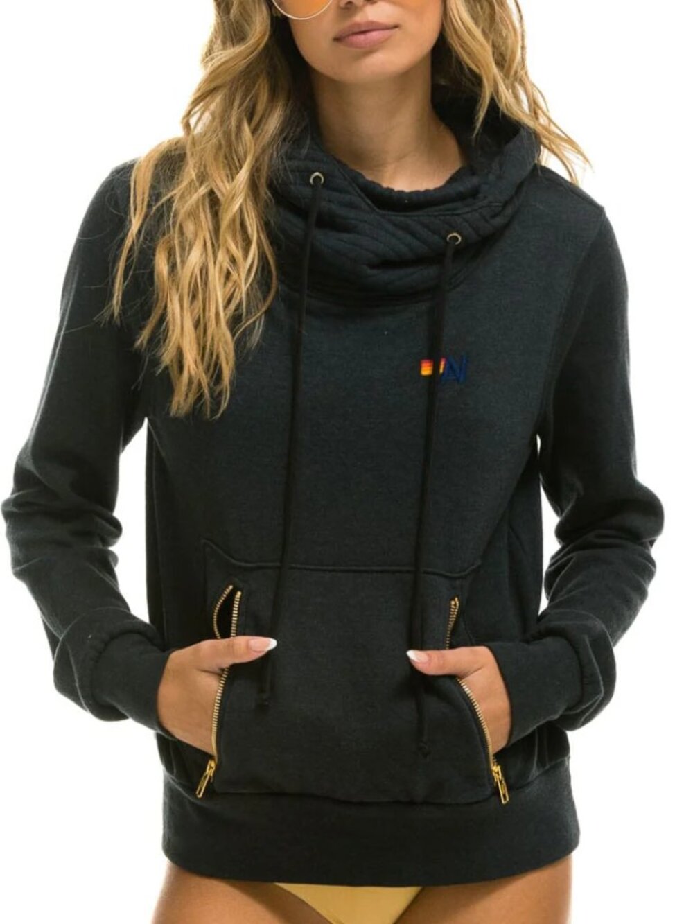 Aviator Nation Ninja Hoodie in Navy, Size L (Unisex)